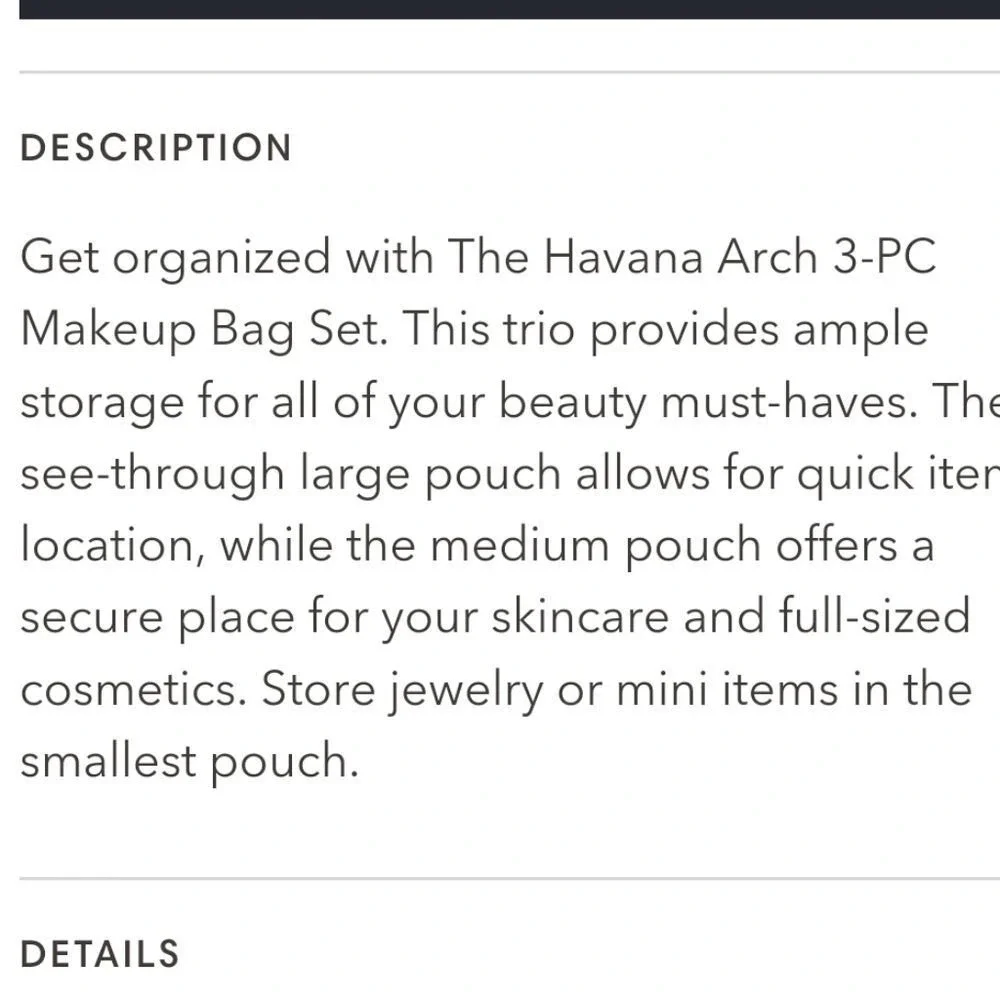 Impressions Havana Arch 3-PC Makeup Set‎